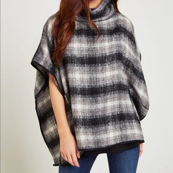 BCBGeneration Plaid Poncho - Picture 2 of 5